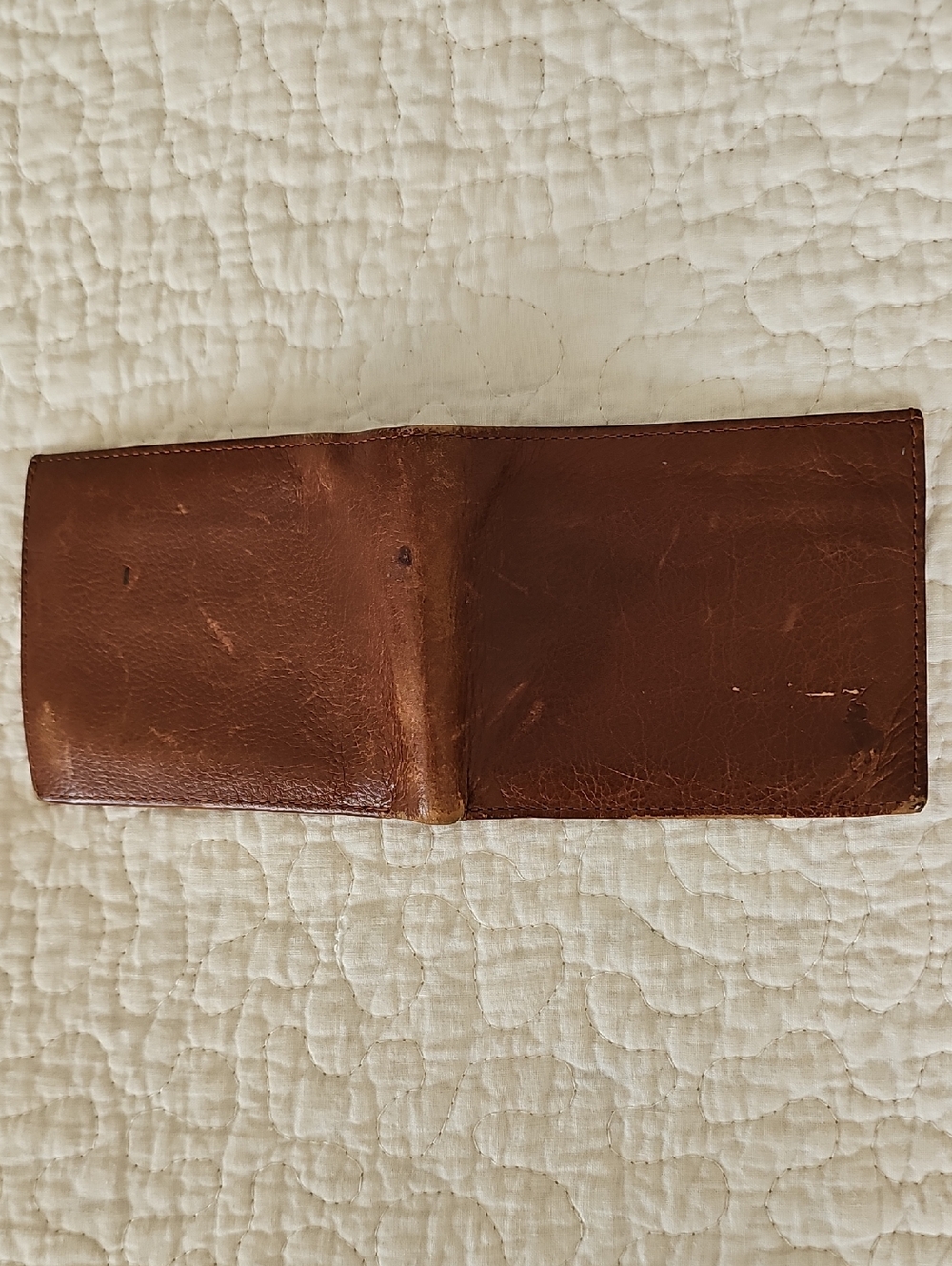 🟫HP🟫Vintage Polo Ralph Lauren Men's Pebbled Leather Bifold Wallet Pony Logo - Picture 7 of 11